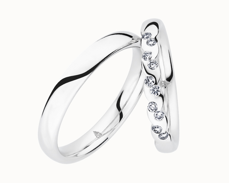Palladium Brushed Men's Wedding Ring | 0005127 | Beaverbrooks the Jewellers
